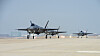F-35A fra US Air Force takser på flybasen i Gunsan i Sør-Korea.