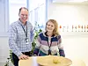 Dag Ausen og Mette Røhne er begge kritiske til det de kaller 'å sette strøm på papir'. Foto: Joachim Seehusen