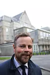 Næringsminister Torbjørn Røe Isaksen på Gløshaugen i Trondheim. Foto: Tore Stensvold