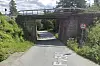 Den gamle jernbanebrua var 3,9 meter høy.
