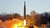 Foto som ifølge nordkoreanske myndigheter er fra rakettesten onsdag 5. januar.