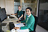 Sivilingeniørstudentene Ina Charlotte Berntsen og Jenusiyia Srisgantharajah som har sommerjobb i Fortum Oslo Varme.