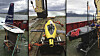 De tre undervannsdronene er fra forskjellige leverandører. En dykkende Seaglider, produsert av Kongsberg Maritime (i midten), en Sailbuoy, produsert av Offshore Sensing (til venstre) og en Wave Glider operert av Maritime Robotics.