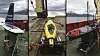 De tre undervannsdronene er fra forskjellige leverandører. En dykkende Seaglider, produsert av Kongsberg Maritime (i midten), en Sailbuoy, produsert av Offshore Sensing (til venstre) og en Wave Glider operert av Maritime Robotics.