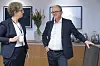 Hydro-sjef Hilde Merete Aasheim og Lyse-sjef Eimund Nygaard har ikke tort å stole på at høyprisbidraget var midlertidig. I dag kommer datoen. Foto: NTB