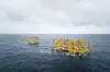 Understellene til bolig- og prosessplattformene på Johan Sverdrup-feltet står klare. Nå skal plattformdekkene løftes på plass i spektakulære løft. Foto: Eirik Helland Urke