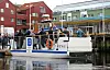 Milliampere 2 tar inntil 12 personer. Her ved Ravnkloa da testseilingen startet 22. september 2022. Fartøyet er designet av en NTNU-student. Foto: Tore Stensvold
