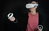 Bodyswaps fungerer med flere ulike VR-briller, mobil og desktop. Dette er Oculus Quest 2. Foto: Eirik Helland Urke