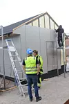 Pumpehuset er ikke stort, men går seks meter ned under vannstanden i Glomma rett utenfor. Foto: Terje Øygard