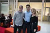 Fra venstre: Karl Petter Ulsrud, Erlend Fossum og Maria Grohshennig i Bindeleddet NTNU.