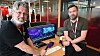 Helge Høibraaten (t.v.) og Glenn Pedersen har startet selskapet Cutting Room i lokalene til Startuplab Bergen.