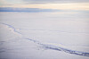 Arktis smelter og slipper ut mer karbon fra isen enn før. Her fra Kaktovik i Alaska i oktober.