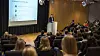 Magnus Valmot fortalte om sin hverdag i Ardoq til rundt 150 Indøk-studenter.