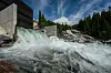 Vannkraft utgjorde 90,1 prosent av den totale strømproduksjonen i Norge i andre kvartal. Her fra Tosendalen vannkraftanlegg i Brønnøy kommune i Nordland.
