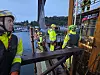 Over 50 arbeidsfolk var i sving med operasjonen.