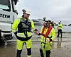 Prosjektleder Hallvard Rangnes og byggeleder Morten Ugelstad.
