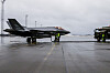 Norske F-35-fly på Ørland flystasjon vinteren 2025.