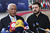 Rådspresident Antonio Costa må sikre penger, våpen og energi til Ukrainas president Volodymyr Zelenskyj.