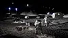 Dette er eksempler på astronauter, rovere, strømsystemer og transportoperasjoner som skal støtte menneskelig aktivitet på en permanent månebase på månens sørpol.