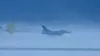 F-16 lander på Ørland med bremseskjerm. Foto: Forsvaret