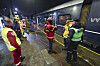Lillestrøm 20261025. Det brenner i noen togbremser i et tog på Lillestrøm stasjon søndag kveld. Foto: Lise Åserud / NTB