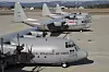 Fire av C-130H-flyene på Gardermoen før avreise til Arizona sommeren 2008. Bilde: Forsvaret