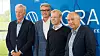 Fra venstre: Auke Lont, styreleder i Hegra og tidligere sjef for Statnett, Øyvind Eriksen, konsernsjef i Aker, Svein Tore Holsether, konsernsjef i Yara og Christian Rynning Tønnessen, konsernsjef i Statkraft under lanseringenen av Hegra.