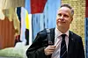 Samferdselsminister Jon-Ivar Nygård (Ap) redegjør på Stortinget om togkaoset på Østlandet etter innkalling fra Høyre.