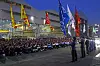 Her streiker arbeiderne ved Hyundai-verftet i Ulsan for høyere grunnlønn i november. Samme dag besøkte en delegasjon nordiske fagforbund verftet.