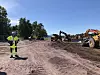 – Vi sjekker alle laster som kommer inn her med grus. Prøvene sendes til analyse i Tyskland, for vi skal ha hundre prosent rene masser her, sier Bjørn Vadholm, prosjektleder for Miljøtiltak Langøyene.