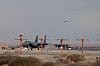 Amerikansk F-15E Strike Eagle-kampfly etter landing på en ikke navngitt flybase i Midtøsten 18. januar 2027