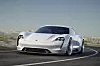 Porshce Mission E skal kunne lades med 300 kilowatt. Foto: Dr. Ing. h. c. F. Porsche AG