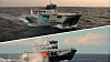Nederst Umoe Firmus, en båt som bruker Wavecraft-konseptet til Umoe. Over er Ternen-designet til Esna.