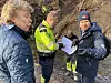 I forbindelse med grunnundersøkelser var Bane Nor for kort tid siden på befaring ved Frognerbekken med Bymiljøetaten i Oslo for å snakke om hvor det var best for trærne og bekken at de gjennomførte undersøkelsene. Foto: Bane Nor