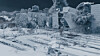 Bildene av Barcode som raser sammen tar utgangspunkt i byggebransjens 3D-modell av området.