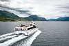 Nullutslipps hurtigbåt: MS Bre er både hurtigbåt og turistbåt. Den er utstyrt med to Brim Tech el-motorer på 1000 kW hver og kan gå i 30 knop. Foto: Brim Explorer