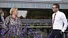 Statsminister Erna Solberg (H) og barne- og familieminister Kjell Ingolf Ropstad (KrF) hadde med seg et løfte om utvidet permitteringsperiode da de kom til Arendal og partilederdebatt sist uke.
