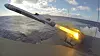 Skarpskyting med NSM fra korvetten KNM Gnist utenfor Andøya. Foto: Sjøforsvaret