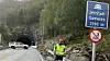 Statens vegvesen jobbet hele natten for å kartlegge skadene i Jernfjelltunnelen, og kunne åpne den for kolonnekjøring torsdag morgen.