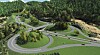 Modell fra Verpen, med kryss og portal til Oslofjordtunnelen.