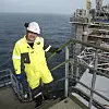 Olje- og energiminister Kjell-Børge Freiberg (Frp) åpnet strømforsyningen til Johan Sverdrup fra land. Foto: Carina Johansen