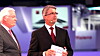 Audi-sjefene Michael Dick (t.v) og Rupert Stadler under en pressekonferanse i Frankfurt i 2009.