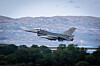 Belgia skal donere F-16-fly til Ukraina. Her tar et belgisk F-16 av fra Ørland flystasjon under øvelse Ramstein Flag 2026 denne uka.