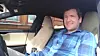 Jim Roger Johansen bak rattet i sin Tesla S 70D, for øvrig hans tredje Tesla siden juli i fjor.