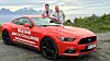 Henrik Borchgrevink og Knut Wilthil med bilen, en Ford Mustang med en 2.3-liters EcoBoost-motor med 317 HK. Foto: Ford