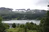 Foss i Austefjorden i Volda.