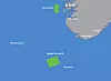 Regjeringen har lyst ut to store områder for utbygging av havvind. Utsira nord ligger vest for Haugesund. Illustrasjon: NVE