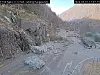 Steinras på E134 Haukelivegen ved Fjæra. Her med bilde i retning Haugesund.