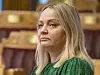– Det er merkelig at noen få minutter spart i reisetid er viktigere for Høyre enn konsekvensene for mennesker og miljø, sier Mona Fagerås i SV om fartsgrense-forslaget. Foto: Ole Berg-Rusten/NTB