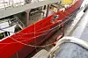 OVERRASKELSER: Bildet viser området hvor M/S Skagerrak ble delt i to. I 1981 ble Skagerrak delt på langs, for å redusere bredden med en meter til drøyt 32 meter, slik at hun kunne passere Panama-kanalen. - Ombyggingen førte til at vi avdekket tekniske løsninger vi ikke så på tegningene, sier teknisk sjef i Nexans Norge, Frank Ragnar Johnsen.